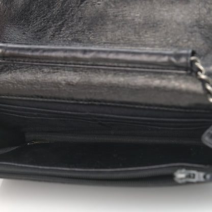 Chanel Aged Calfskin Reissue Wallet On Chain WOC Black 4 of 13
