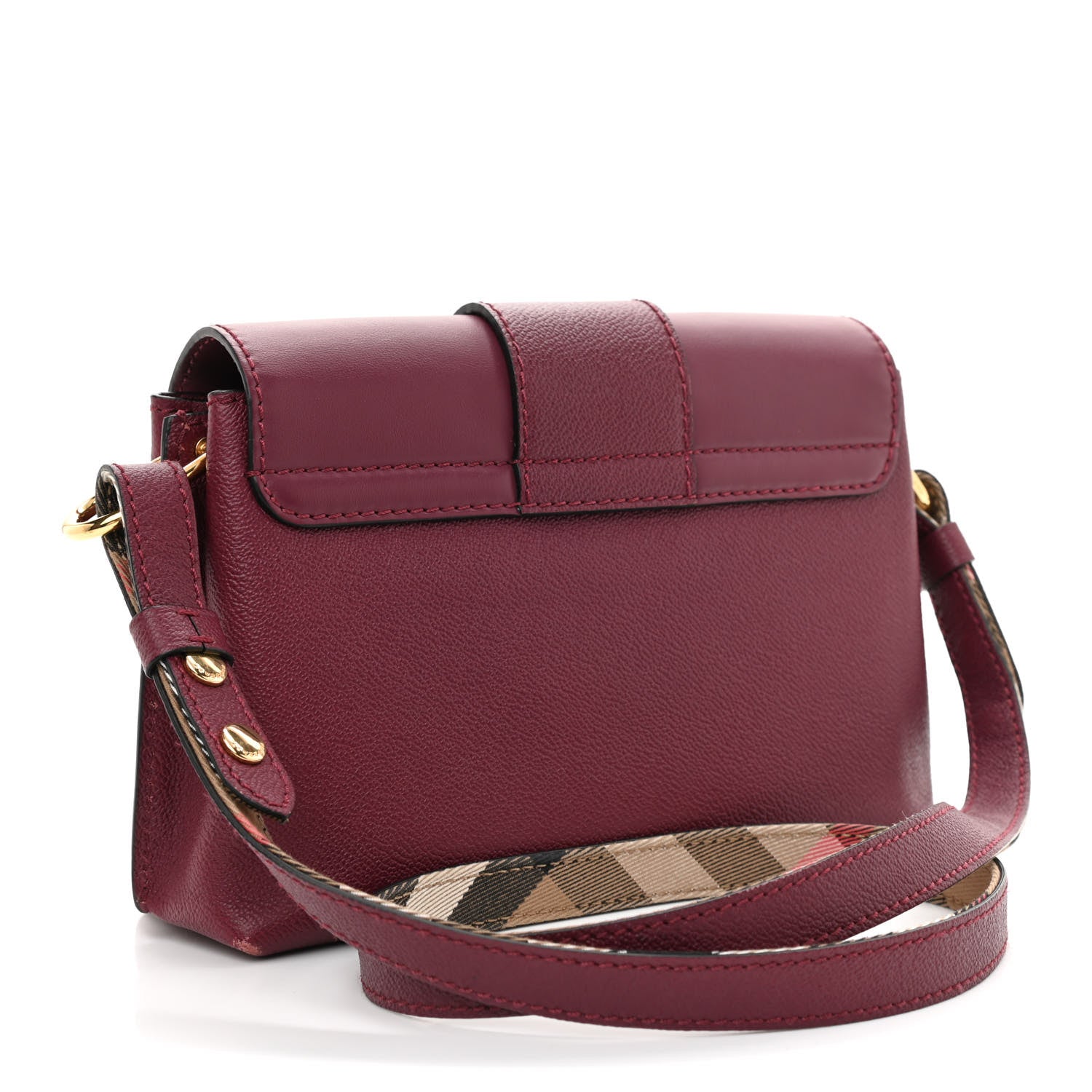 Burberry Soft Grain Calfskin Small Medley Crossbody Dark Plum 3 of 9