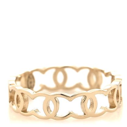 Chanel Metal CC Ring 54 7 Gold 3 of 5