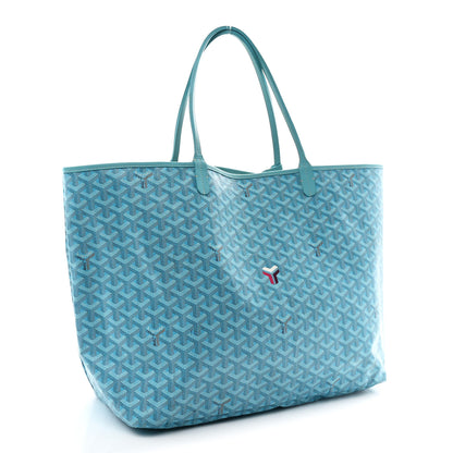 Goyard Goyardine Saint Louis GM Balise Beach Towel Set Turquoise 4 of 12