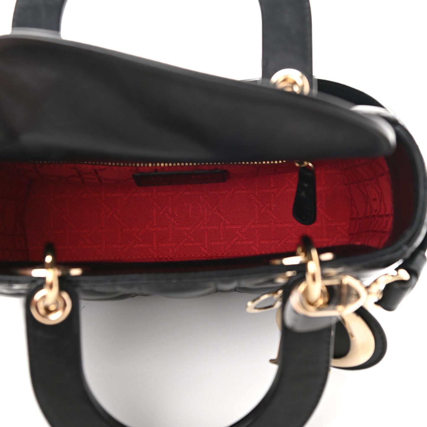 Lambskin Cannage Small My ABCDior Lady Dior Black