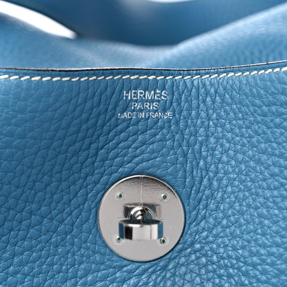 Hermes Taurillon Clemence Lindy 34 Bleu Jean 6 of 21