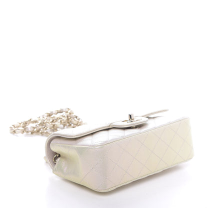 Chanel Iridescent Lambskin Quilted Mini Rectangular Flap Ivory 4 of 12