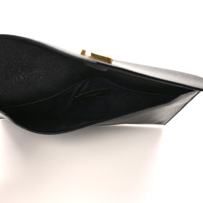 Saint Laurent Grain De Poudre Uptown Pouch Black 5 of 7