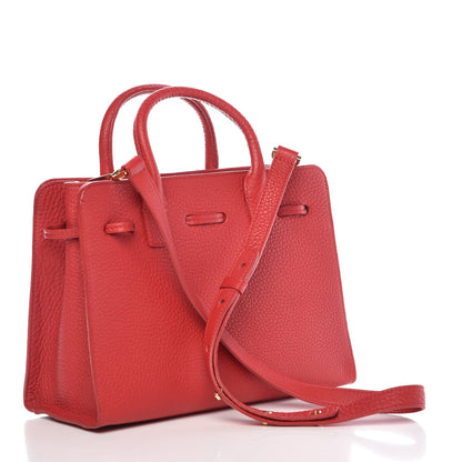 Mansur Gavriel Tumble Calfskin Mini Sun Bag Red 3 of 6