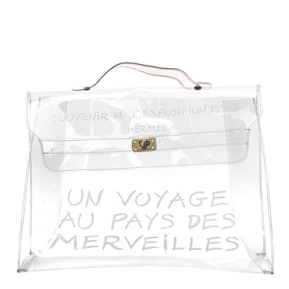 Hermes Vinyl Souvenir De L'Exposition Kelly Transparent 1 of 12