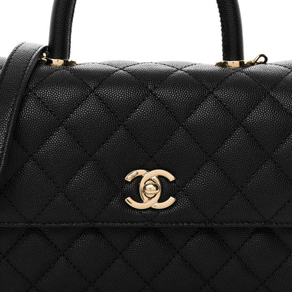 Chanel Caviar Quilted Mini Coco Handle Flap Black 8 of 11