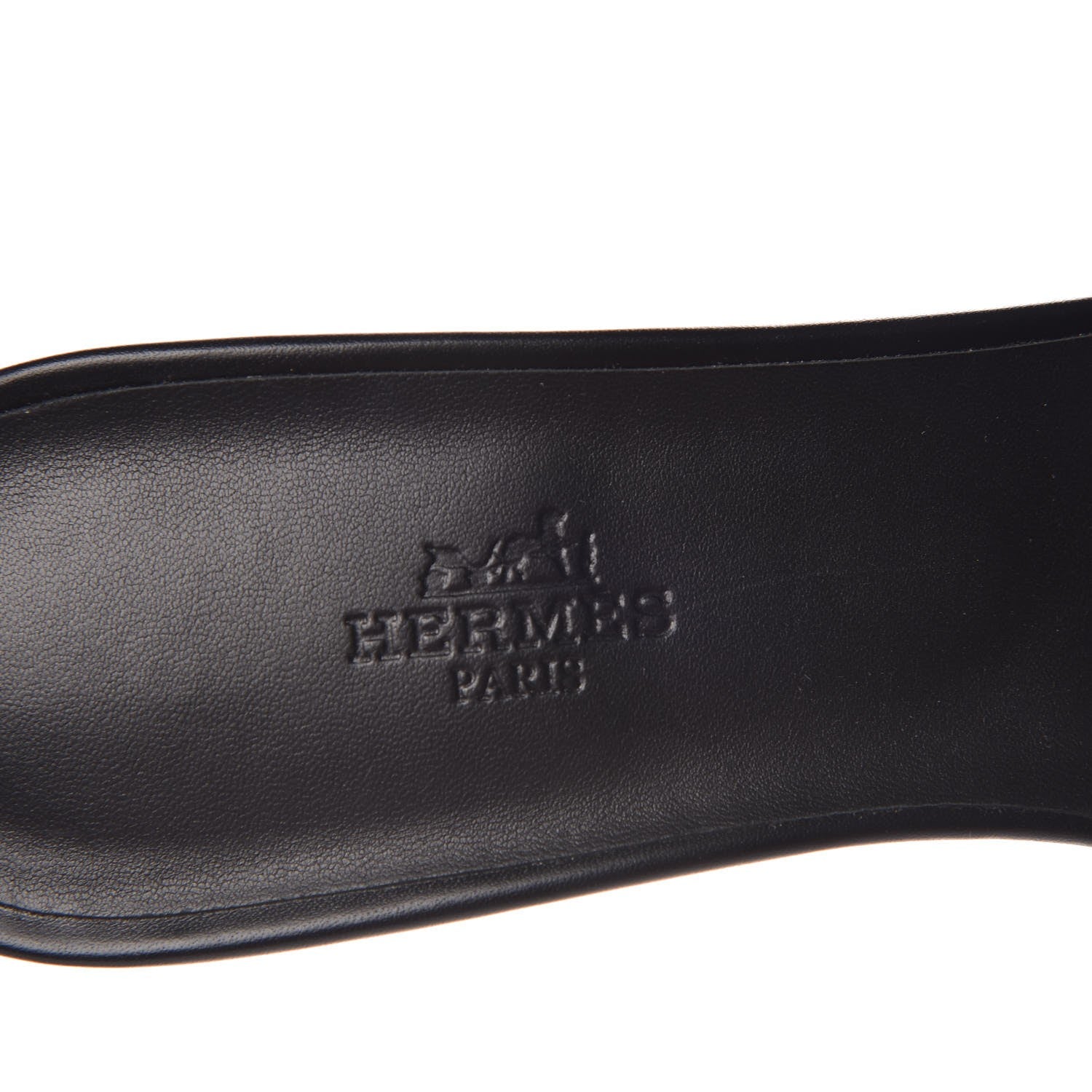 Hermes Calfskin Mona Sandals 38.5 Black 7 of 8