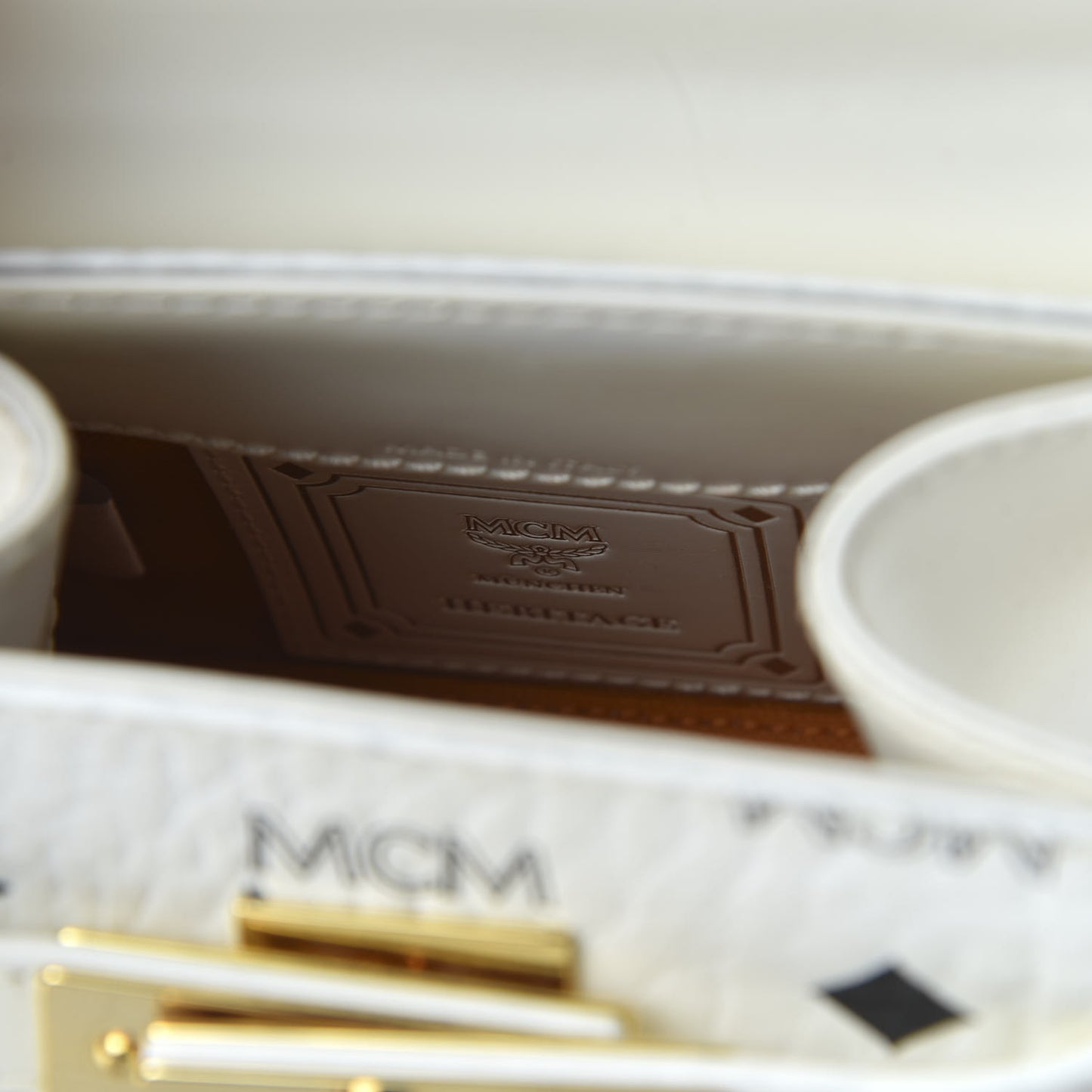 Visetos X-Mini Heritage Top Handle Satchel White