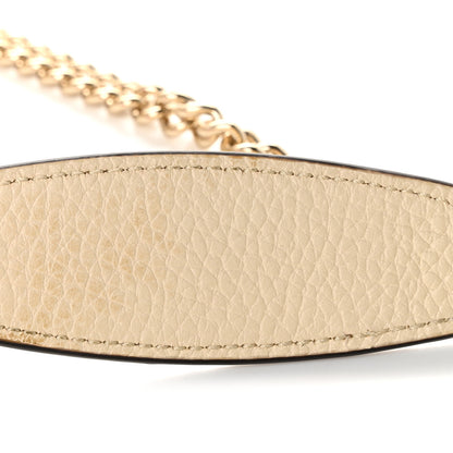 Gucci Pebbled Calfskin Soho Wallet On Chain Ivoire 10 of 11