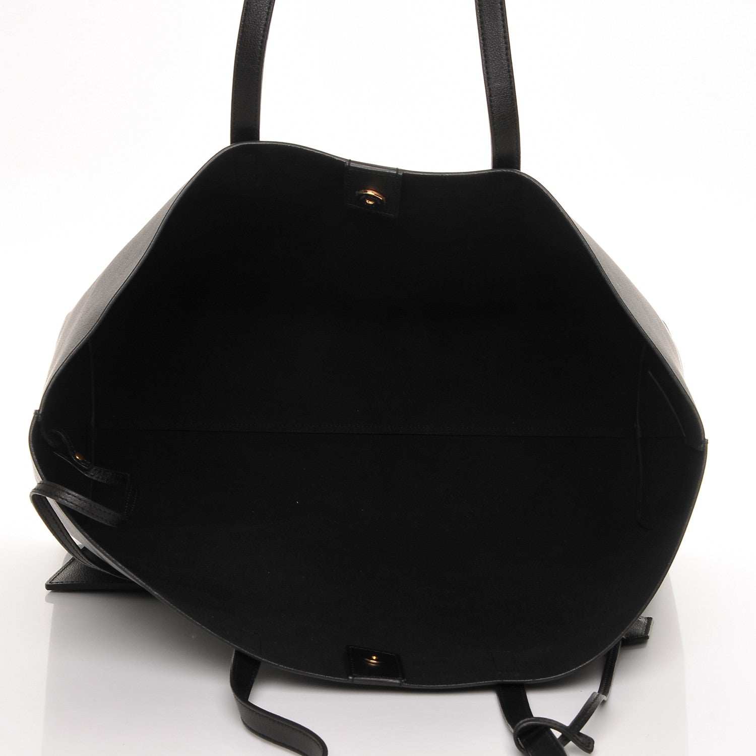 Saint Laurent Calfskin Large Shopping Tote Black 6 of 7