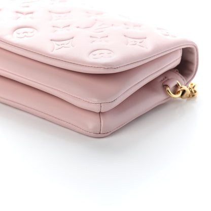 Louis Vuitton Lambskin Embossed Monogram Pochette Coussin Rose 7 of 7