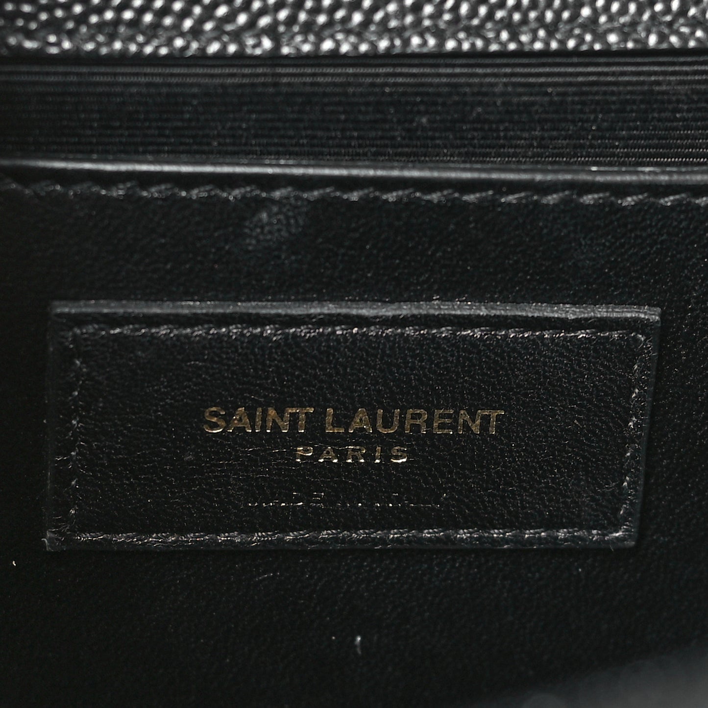 Grain De Poudre Medium Classic Monogram Kate Satchel Black