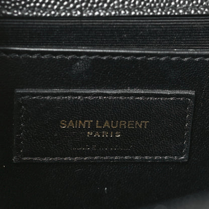 Saint Laurent Grain De Poudre Medium Classic Monogram Kate Satchel Black 5 of 7