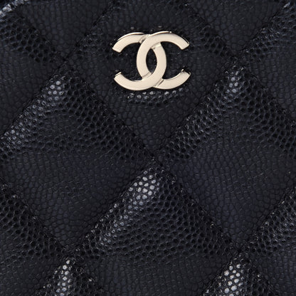 Chanel Caviar Quilted Round Clutch With Chain Black 9 of 13