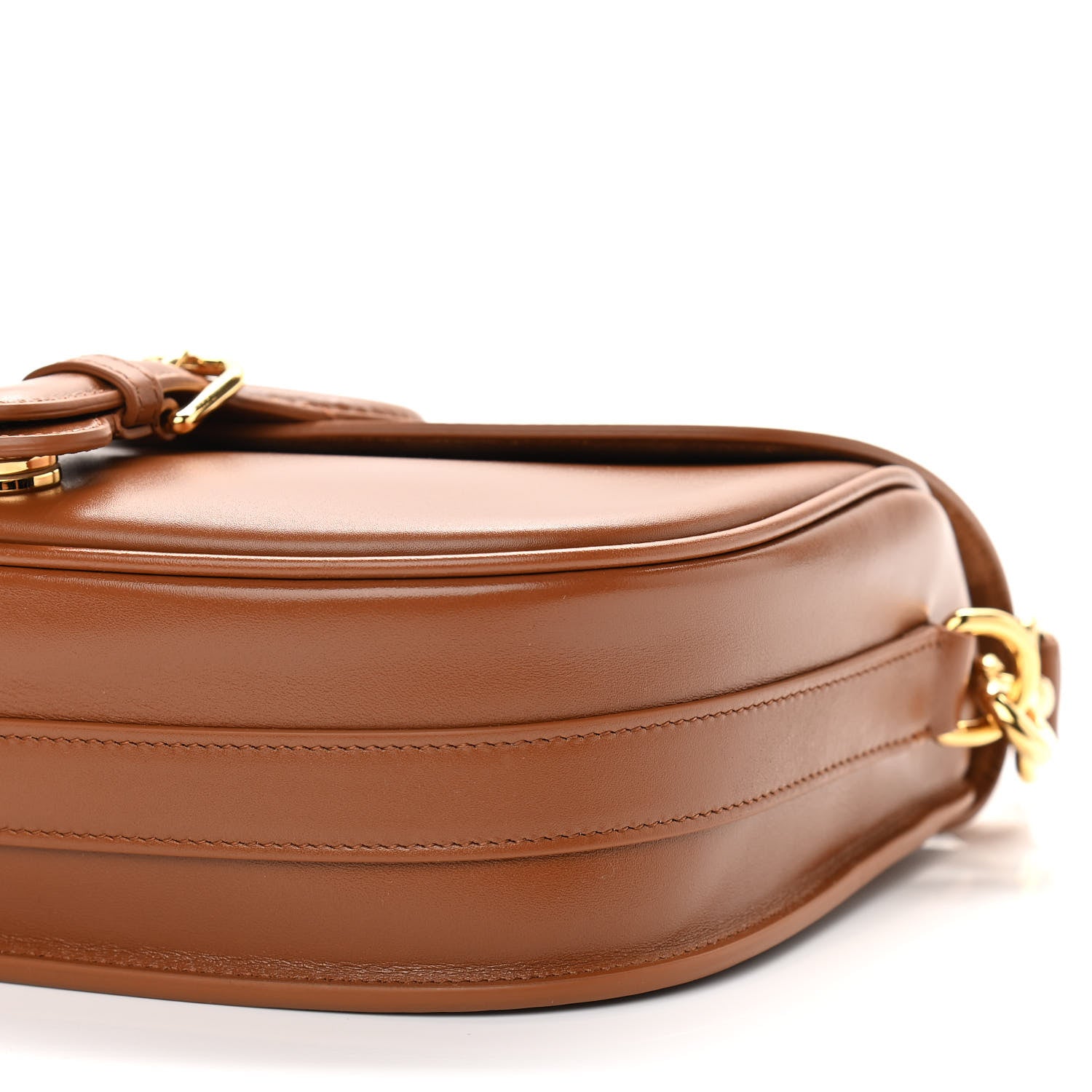 Christian Dior Box Calfskin Medium Bobby Flap Dark Tan 1058585