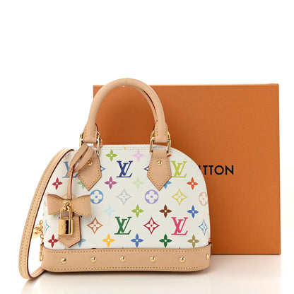 Louis Vuitton LV x TM Monogram Multicolor Alma BB White 10 of 10