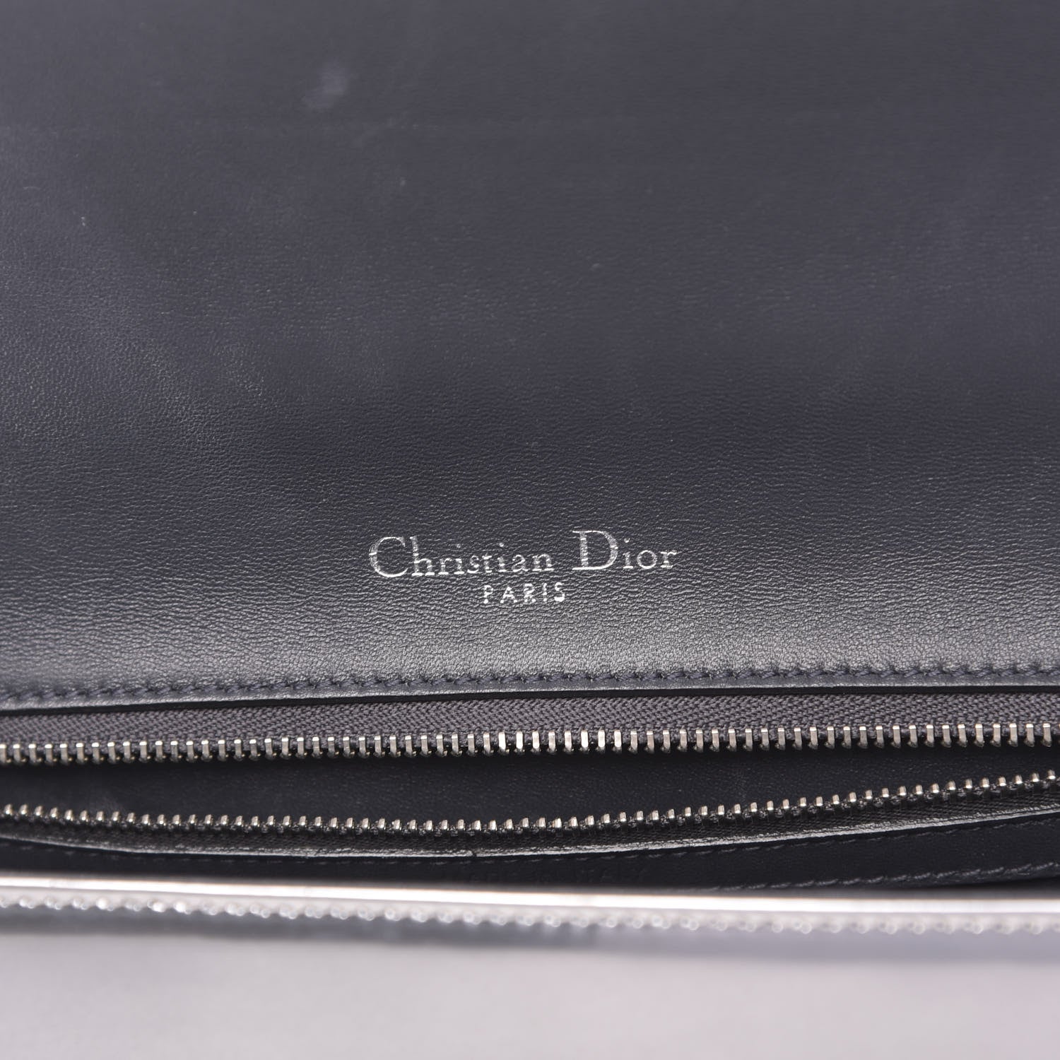 Christian Dior Metallic Patent Micro-Cannage Medium Diorama Flap Bag Silver 6 of 12
