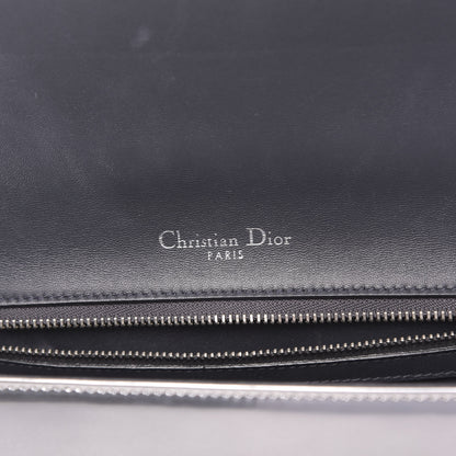 Christian Dior Metallic Patent Micro-Cannage Medium Diorama Flap Bag Silver 6 of 12