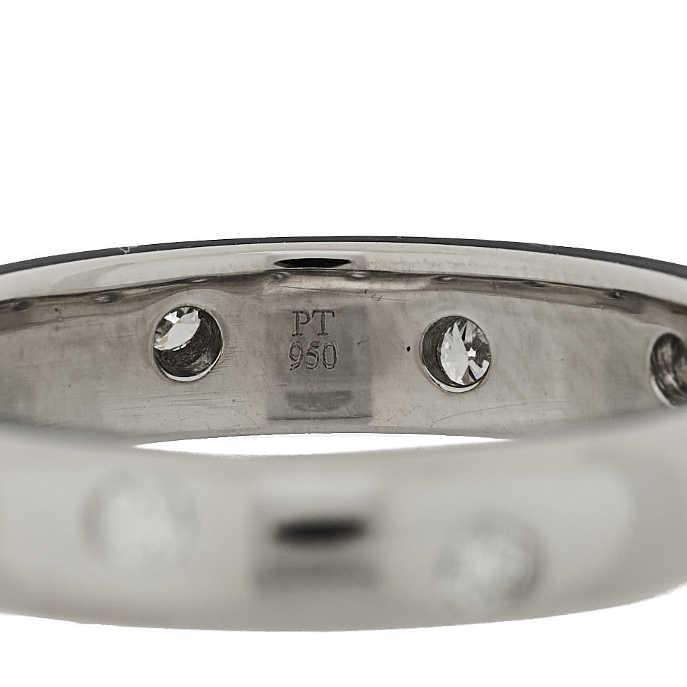 Tiffany Platinum Diamond 4mm Etoile Band Ring 52 6 4 of 5