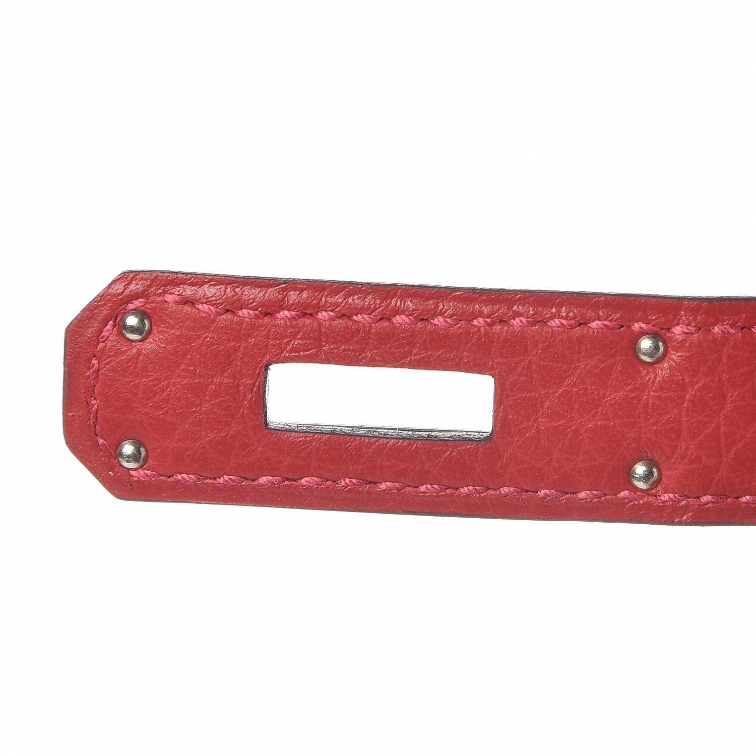 Hermes Taurillon Clemence Birkin 35 Rouge Casaque 21 of 30