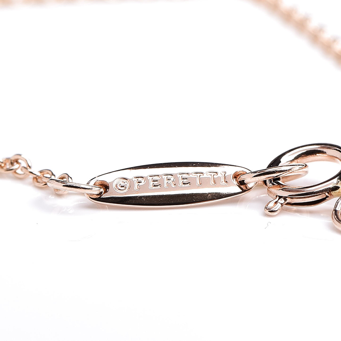 18K Rose Gold Diamond .08ct Elsa Peretti Diamonds by the Yard Bracelet
