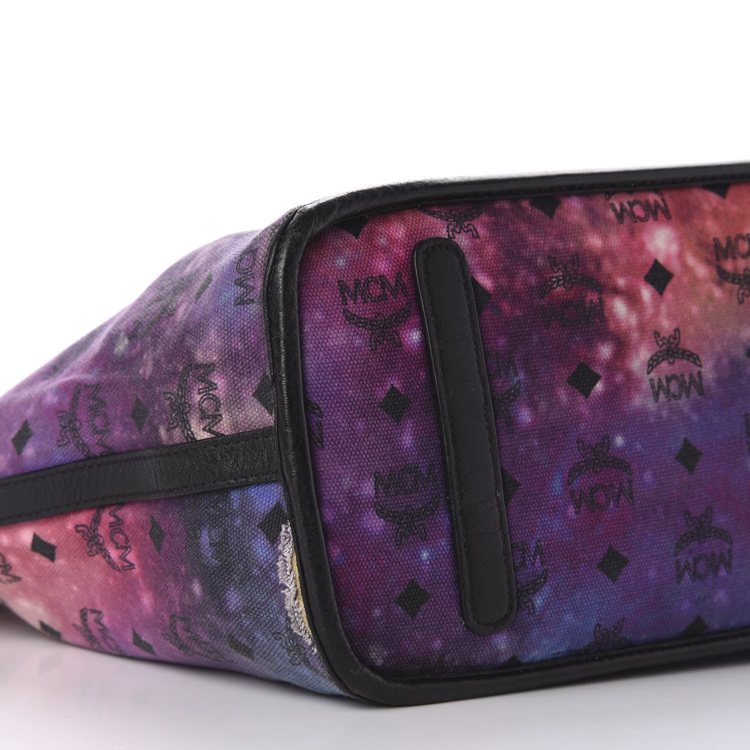MCM Galaxy Visetos Medium Project Reversible Shopper Tote Cognac Multicolor 12 of 16