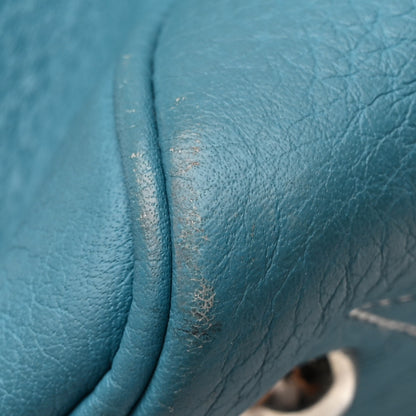 Hermes Taurillon Clemence Victoria II 35 Blue Jean 12 of 14