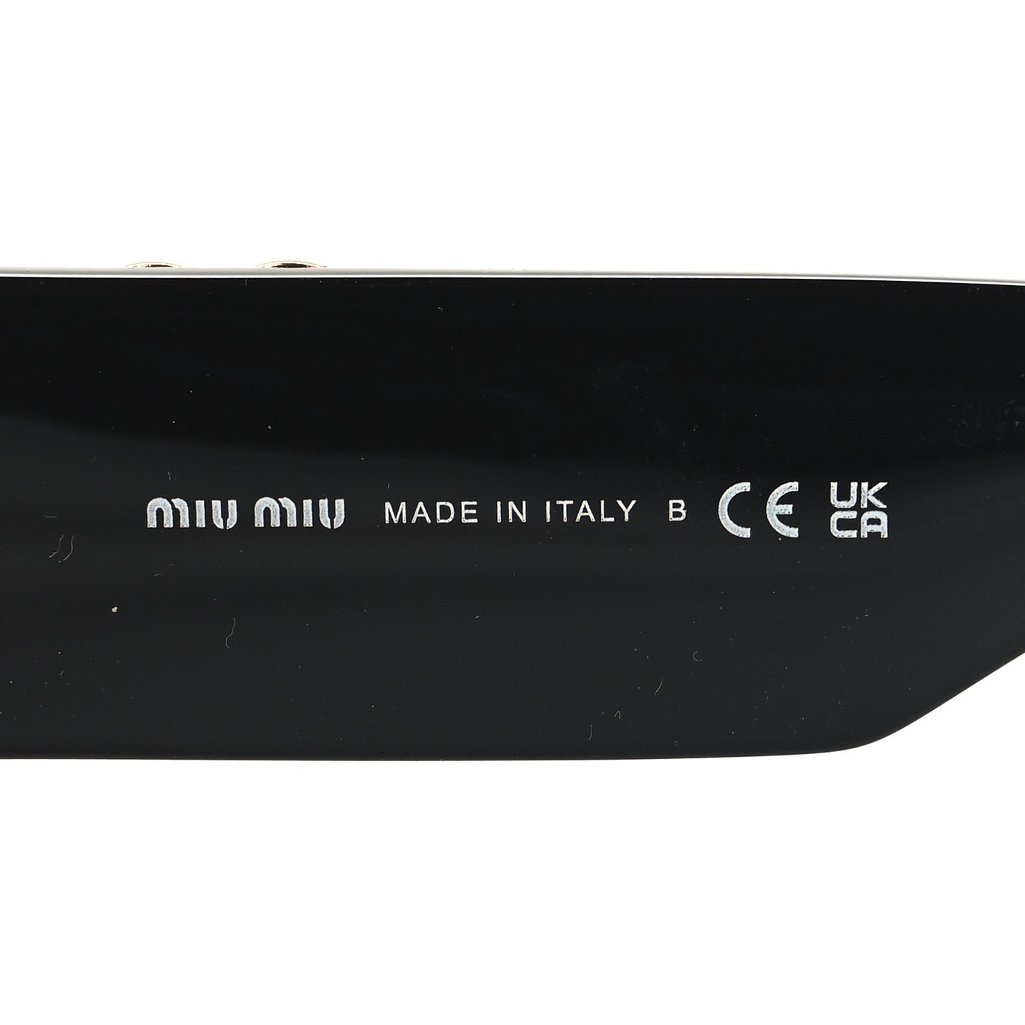 Acetate Rectangle Sunglasses SMU 09W Black