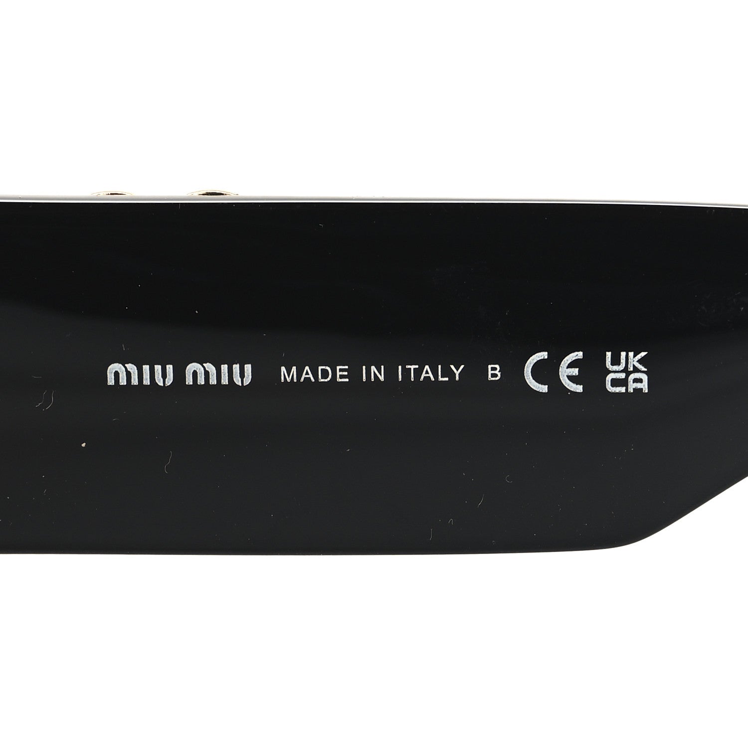 Miu Miu Acetate Rectangle Sunglasses SMU 09W Black 5 of 7