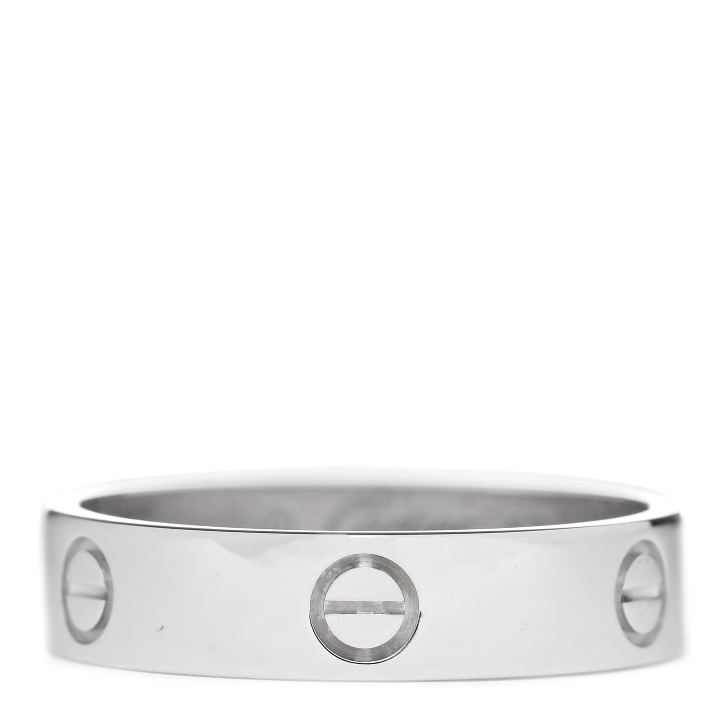 18K White Gold 5.5mm LOVE Ring 67 12