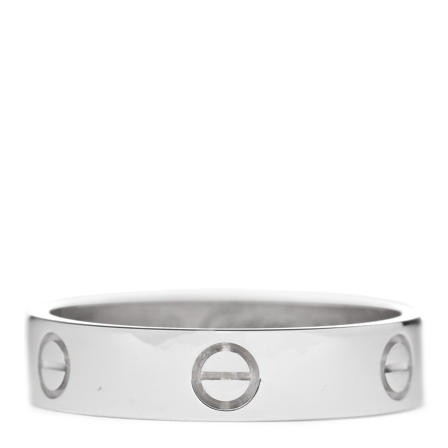 Cartier 18K White Gold 5.5mm LOVE Ring 67 12 5 of 5