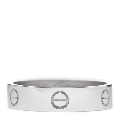 Cartier 18K White Gold 5.5mm LOVE Ring 67 12 5 of 5