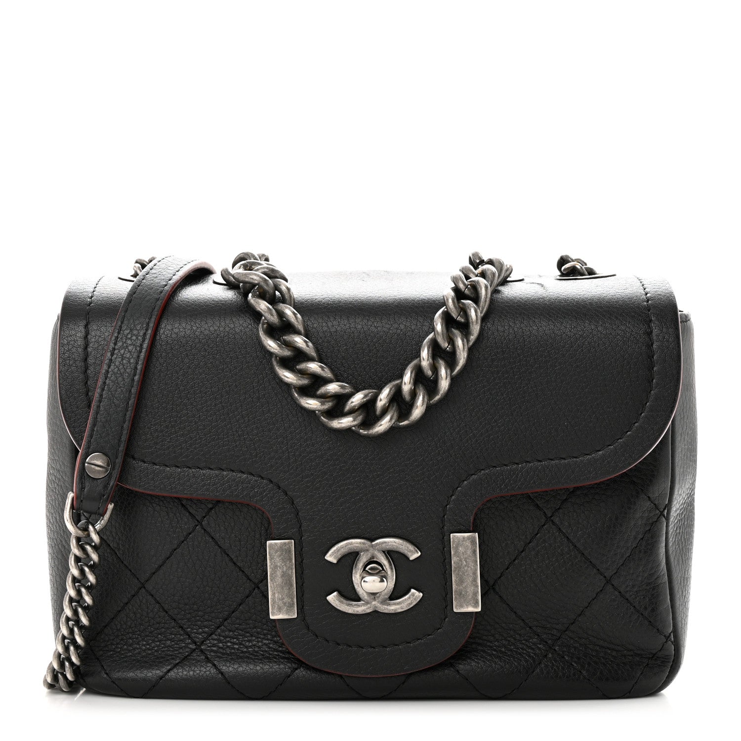 Chanel Grained Calfskin Archi Chic Flap Black 1 of 12