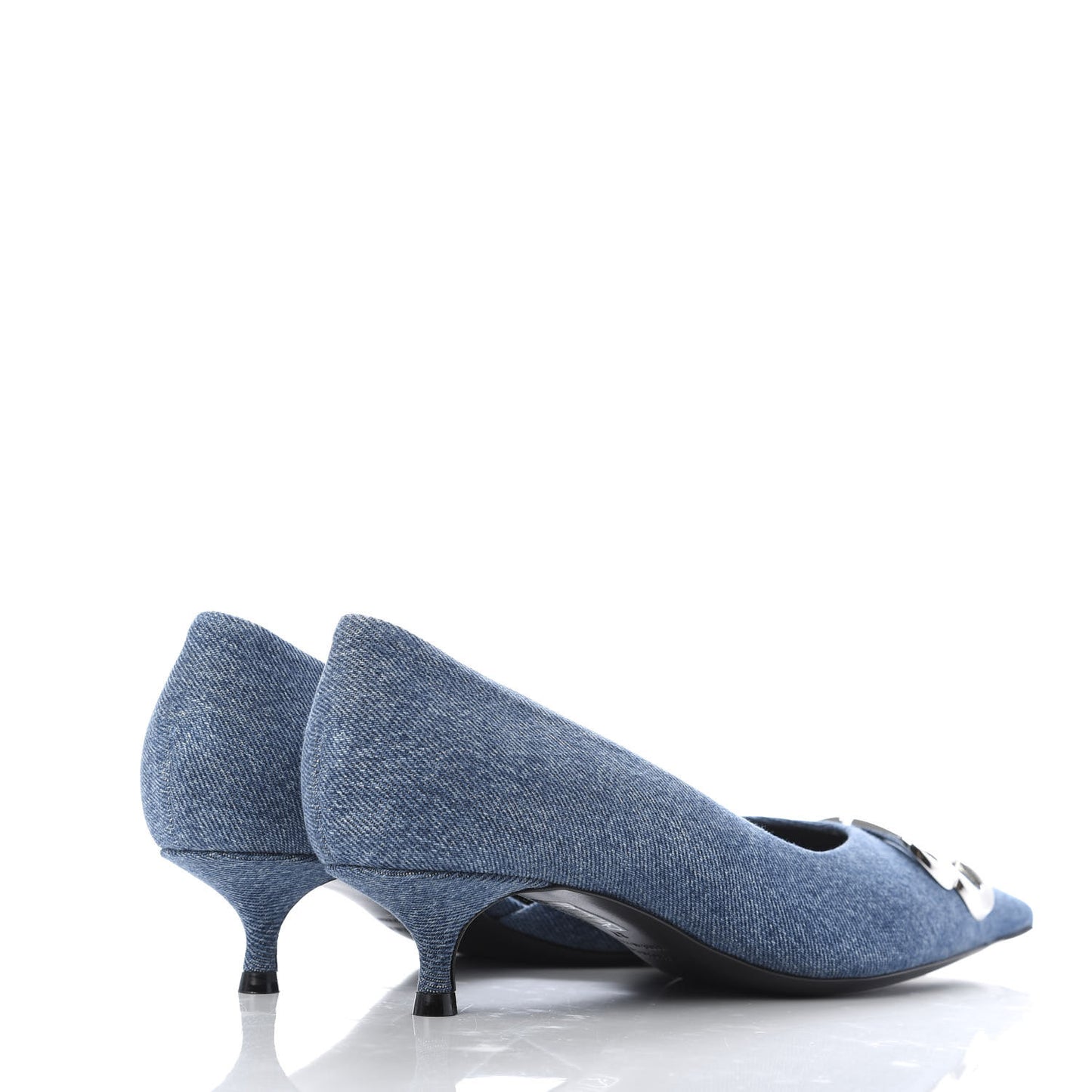 Denim BB D'Orsay Kitten Heel Pump 37 Light Blue