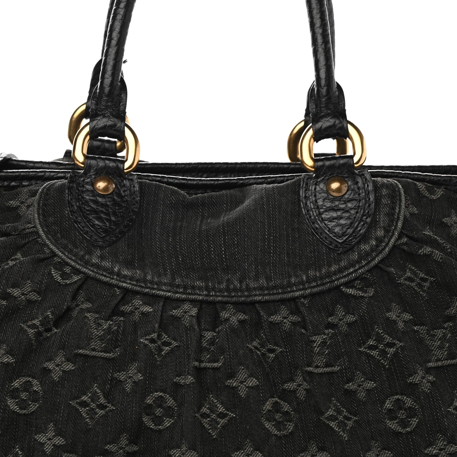 Louis Vuitton Denim Neo Cabby MM Black 8 of 10