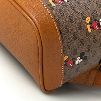Gucci X DISNEY Mini Vintage GG Supreme Monogram Mickey Mouse Small Dome Backpack Beige Vintage Sun Oil 11 of 11