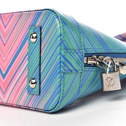 Louis Vuitton Epi Tropical Alma BB Blue Rose 8 of 10