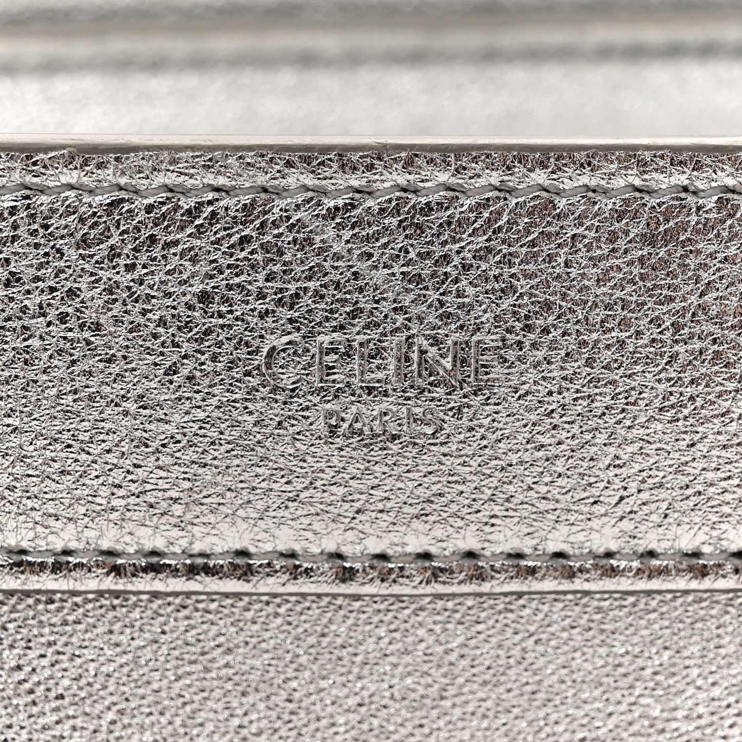 Laminated Lambskin Nano Luggage Silver