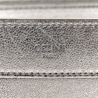 Celine Laminated Lambskin Nano Luggage Silver 6 of 17