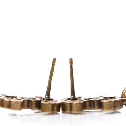 Chanel Metal Crystal City of Lights No 5 Drop Earrings Gold 3 of 4