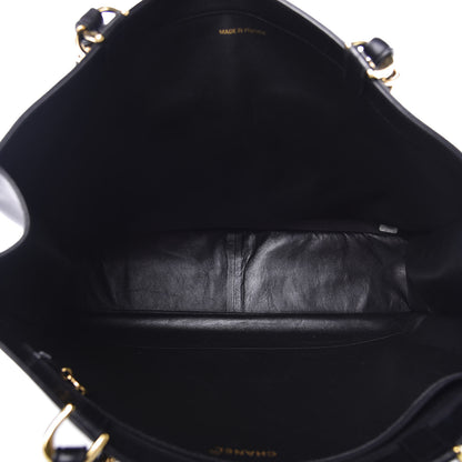 Chanel Lambskin CC Tote Black 4 of 10