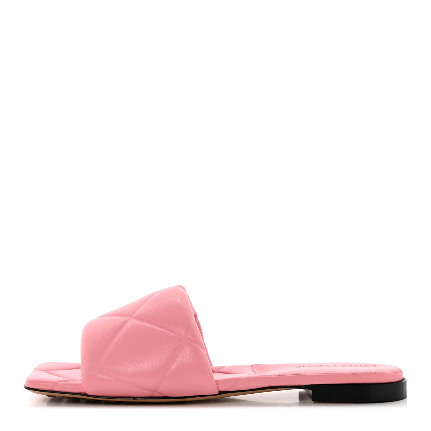 Nappa Quilted Rubber Lido Flat Sandals 38.5 Blossom