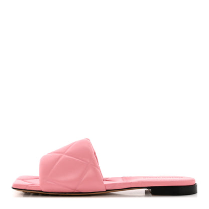 Bottega Veneta Nappa Quilted Rubber Lido Flat Sandals 38.5 Blossom 1 of 12