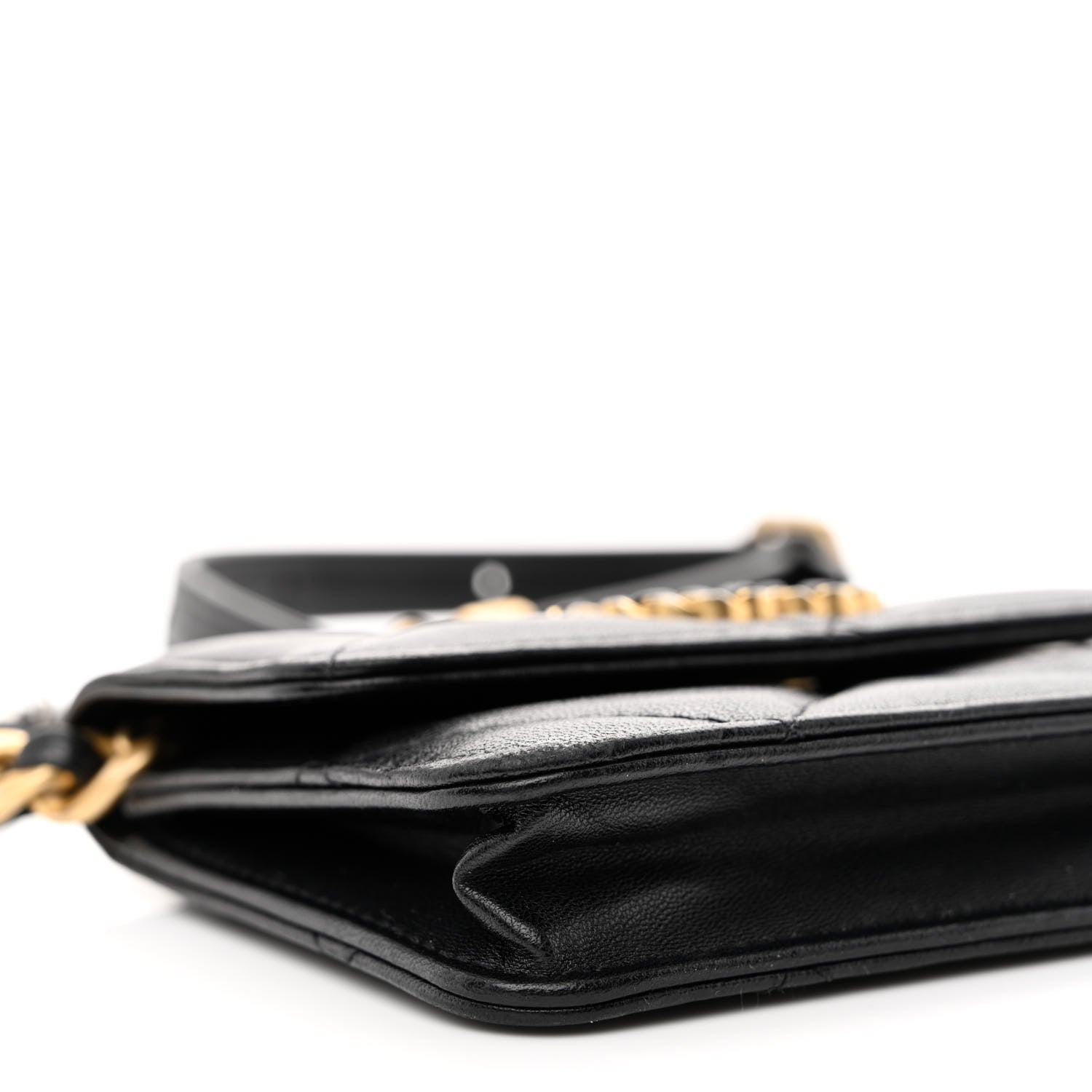 Chanel Lambskin Quilted Chanel 19 Flap Belt Bag Black 9 of 10