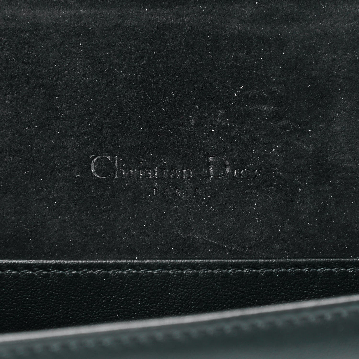 Christian Dior Calfskin Tie Dye Wallet On Chain Blue 7 of 9