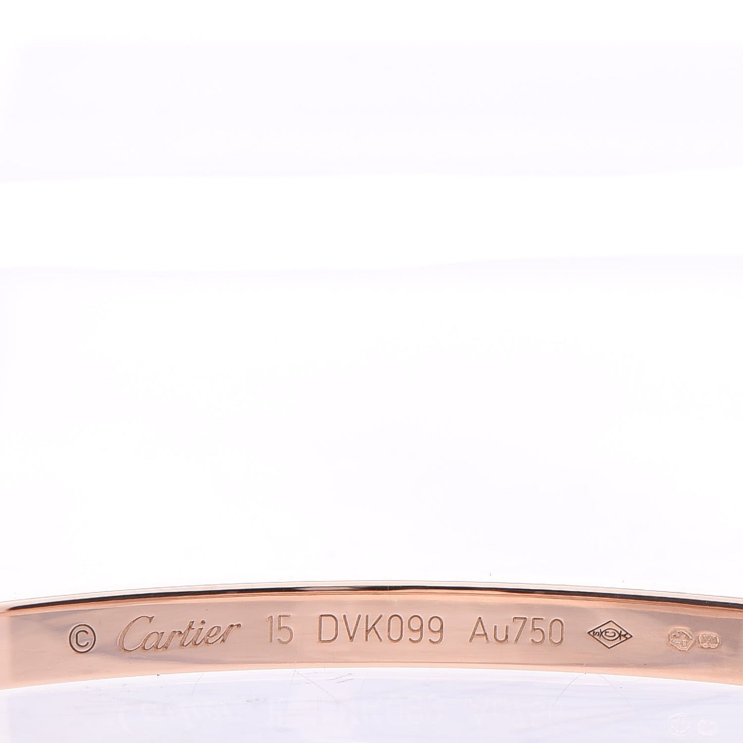 18K Pink Gold Small LOVE Bracelet 15