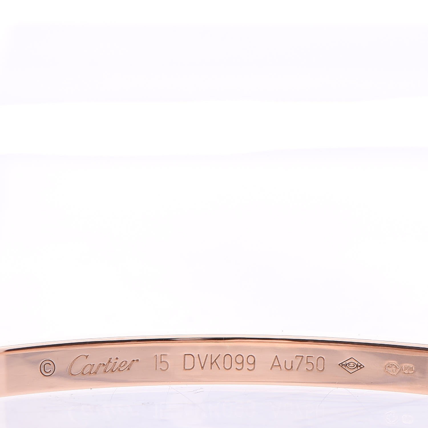 Cartier 18K Pink Gold Small LOVE Bracelet 15 5 of 9