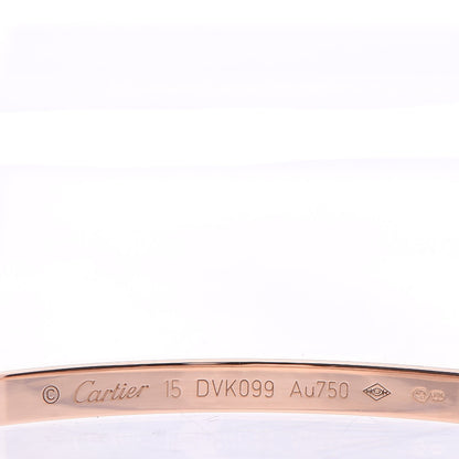 Cartier 18K Pink Gold Small LOVE Bracelet 15 5 of 9