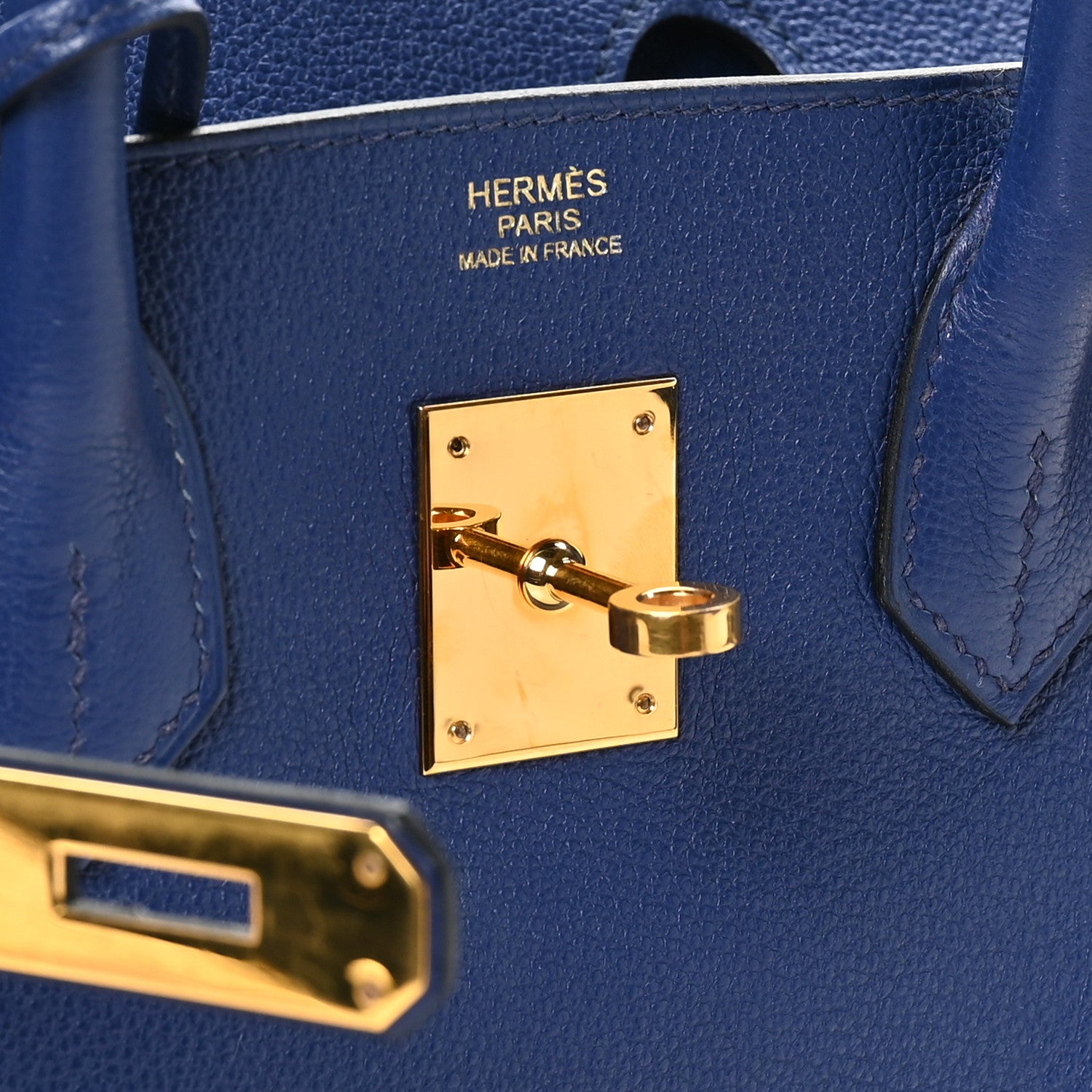 Hermes Taurillon Novillo Birkin 30 Bleu Saphir 6 of 12